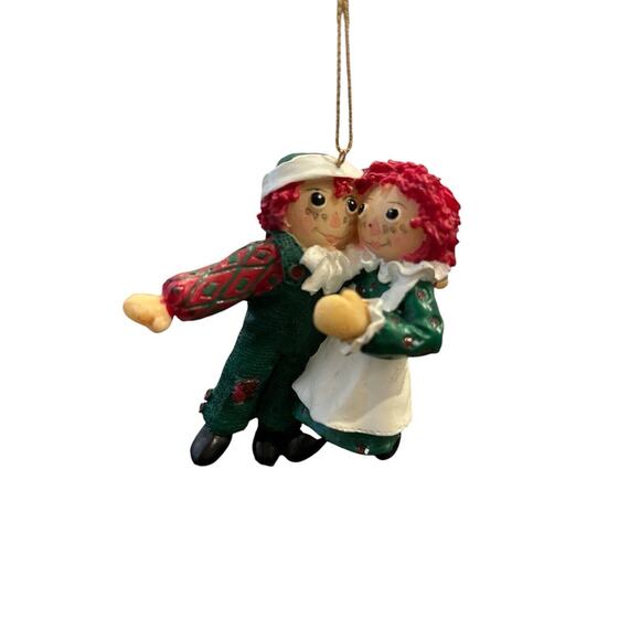 RAGGEDY ANN & ANDY Christmas Ornament Simon & Schuster VINTAGE 1998 - Picture 3 of 6